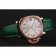Panerai Radiomir quadrante bianco diamante lunetta cassa in oro rosa cinturino in pelle verde 1453803