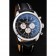 Breitling Transocean Quadrante Nero Cinturino in Pelle Nera Lunetta in Acciaio Inossidabile Lucidato