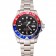 Swiss Rolex GMT Master II - Quadrante Nero - Lunetta Pepsi - Cassa e Bracciale in Acciaio Inossidabile - 1453751