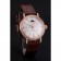 IWC Portofino Moon Phase Silver Dial Cassa in oro rosa Diamanti Lunetta Cinturino in pelle marrone