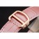 Cartier Ronde Louis Gold Diamond Case quadrante bianco Bracciale in pelle rosa 1454007