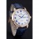 Patek Philippe Calatrava quadrante bianco blu numeri romani cassa in oro bracciale in pelle blu 1454056