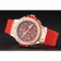 Orologio con quadrante rosso con cinturino rosso Hublot Big Bang 98069