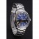 Bracciale in acciaio inossidabile con quadrante nero Omega Seamaster 622037