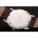 Cartier Ronde Louis Silver Diamond Case quadrante bianco Bracciale in pelle viola 1454009