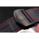 Tag Heuer Monaco cinturino in pelle traforata nero-rosso quadrante bianco 80307