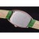 Franck Muller Casablanca Cinturino in pelle di coccodrillo verde Lunetta incrostata di cristalli 621646