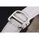 Cartier Ronde quadrante bianco cassa in acciaio cinturino in pelle bianca