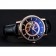 Piaget Altiplano Cronografo quadrante nero Cassa in oro Bracciale in pelle nera 1454047