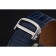 Cartier Tank MC quadrante bianco cassa in acciaio cinturino in pelle blu 622575