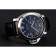 Panerai Luminor Marina Date quadrante nero con motivo a chiocciola cassa in acciaio inossidabile cinturino in pelle nera