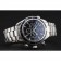 Cronografo svizzero Omega Seamaster quadrante nero lunetta nera cassa e bracciale in acciaio inossidabile