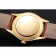 Swiss Rolex Datejust quadrante in oro cassa in oro cinturino in pelle marrone chiaro