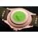 Rolex Yacht Master quadrante nero cinturino in pelle verde lunetta verde cassa in oro rosa 1453862