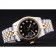 Rolex Datejust quadrante nero diamanti lunetta a coste 7453