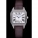 Cartier Santos 100 diamanti lunetta in argento 621908