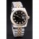 Rolex Datejust quadrante nero diamanti lunetta a coste 7453