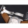 Cartier Calibre Tourbillon quadrante bianco Cassa in acciaio cinturino in pelle nera 622751
