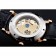 Piaget Altiplano Cronografo quadrante nero Cassa in oro Bracciale in pelle nera 1454047