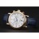 Omega Seamaster cronografo vintage quadrante bianco blu ora segna cassa in oro cinturino in pelle blu