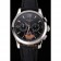 Cronografo Patek Philippe quadrante nero guilloché cassa in acciaio inossidabile cinturino in pelle nera