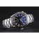 Bracciale in acciaio inossidabile con quadrante nero Omega Seamaster 622037