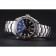 Bracciale in acciaio inossidabile con quadrante nero Omega Seamaster 622037