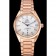 Omega Globemaster quadrante bianco cassa e bracciale in oro rosa