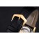 Patek Philippe Calatrava quadrante nero cassa in oro cinturino in pelle nera 622845
