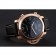 Panerai Luminor 1950 3 Days Chrono Flyback quadrante nero cassa in oro rosa cinturino in pelle nera