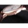 Patek Philippe Calatrava Roze Bracciale in pelle marrone con lunetta lucida in oro 801430