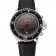 Blancpain Fifty Fathoms Speed ​​Command quadrante in fibra di carbonio con marcature rosse Cassa in acciaio inossidabile Cinturino in pelle nera 1453774