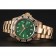 Swiss Rolex GMT Master II - Quadrante Verde - Lunetta con Pietre - Cassa e Bracciale in Oro - 1453748