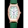 Omega Sochi Petrograd quadrante bianco cassa in oro cinturino in pelle verde 622.821